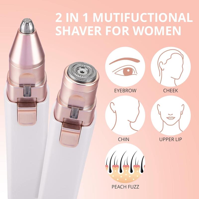 2-in-1 Women's Eyebrow and Facial Hair Removal Device