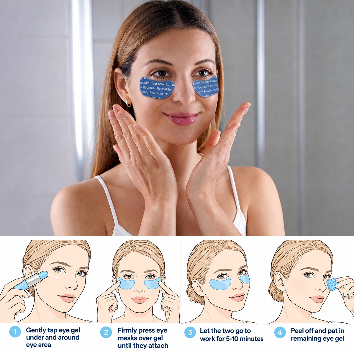 Reusable Silicone Under-Eye Masks