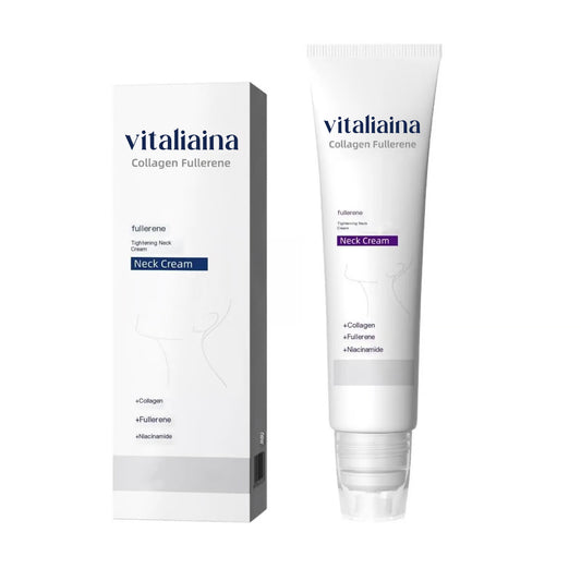 Roller Massage Neck Cream 🧴 Collagen & Hyaluronic Acid | Firms Neck, Reduces Wrinkles & Double Chin✨