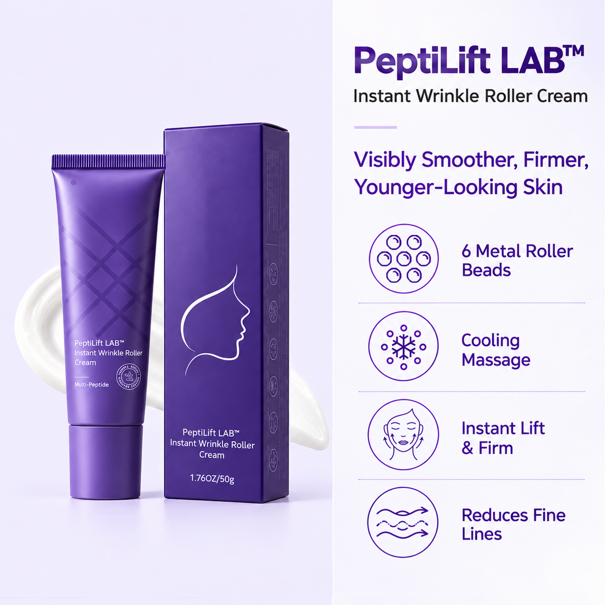 Peptide Anti-Wrinkle Roller Cream