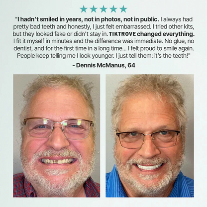 🦷  Fit Full Functional DenturesMake you more confident-Made in the USA & FDA-Certified