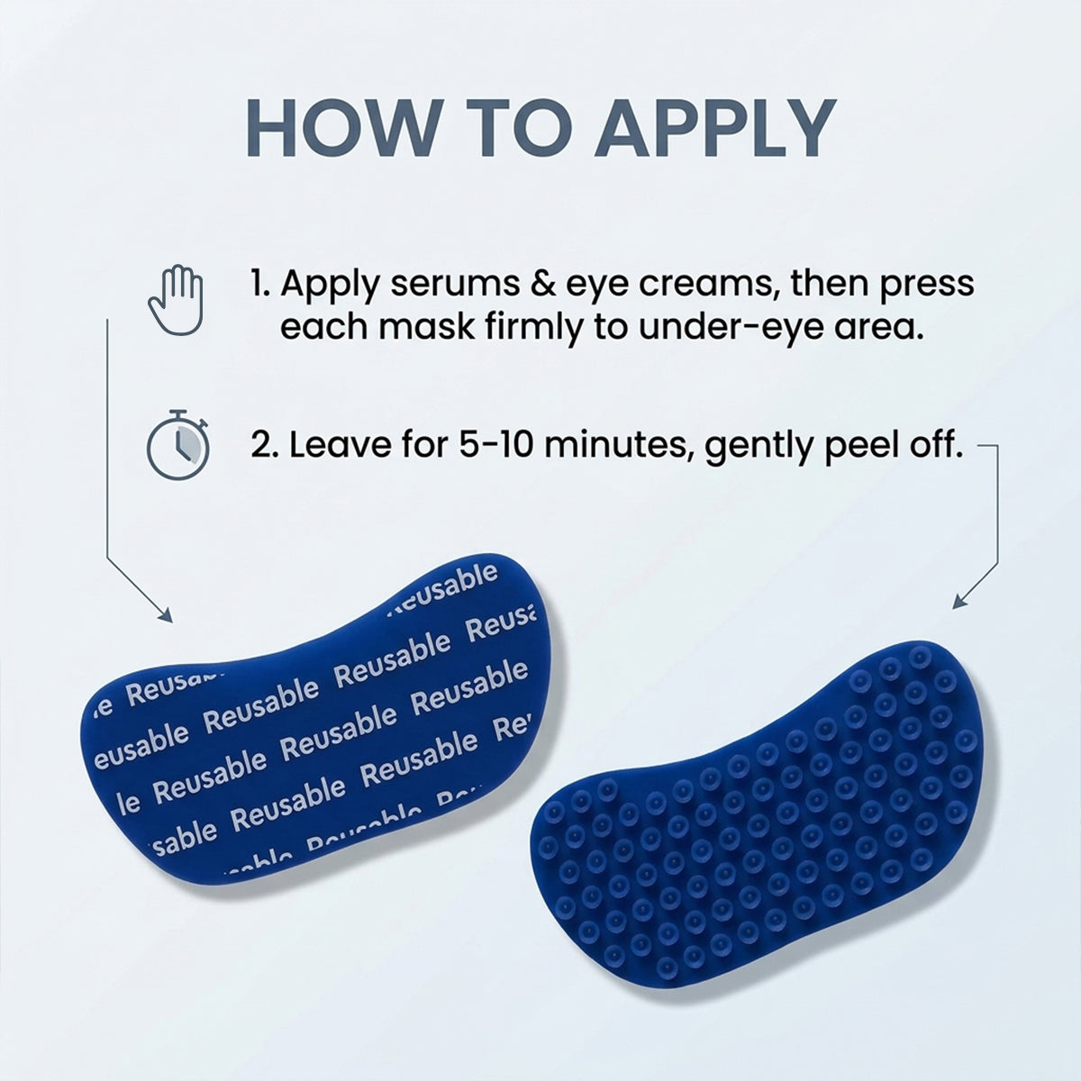 Reusable Silicone Under-Eye Masks