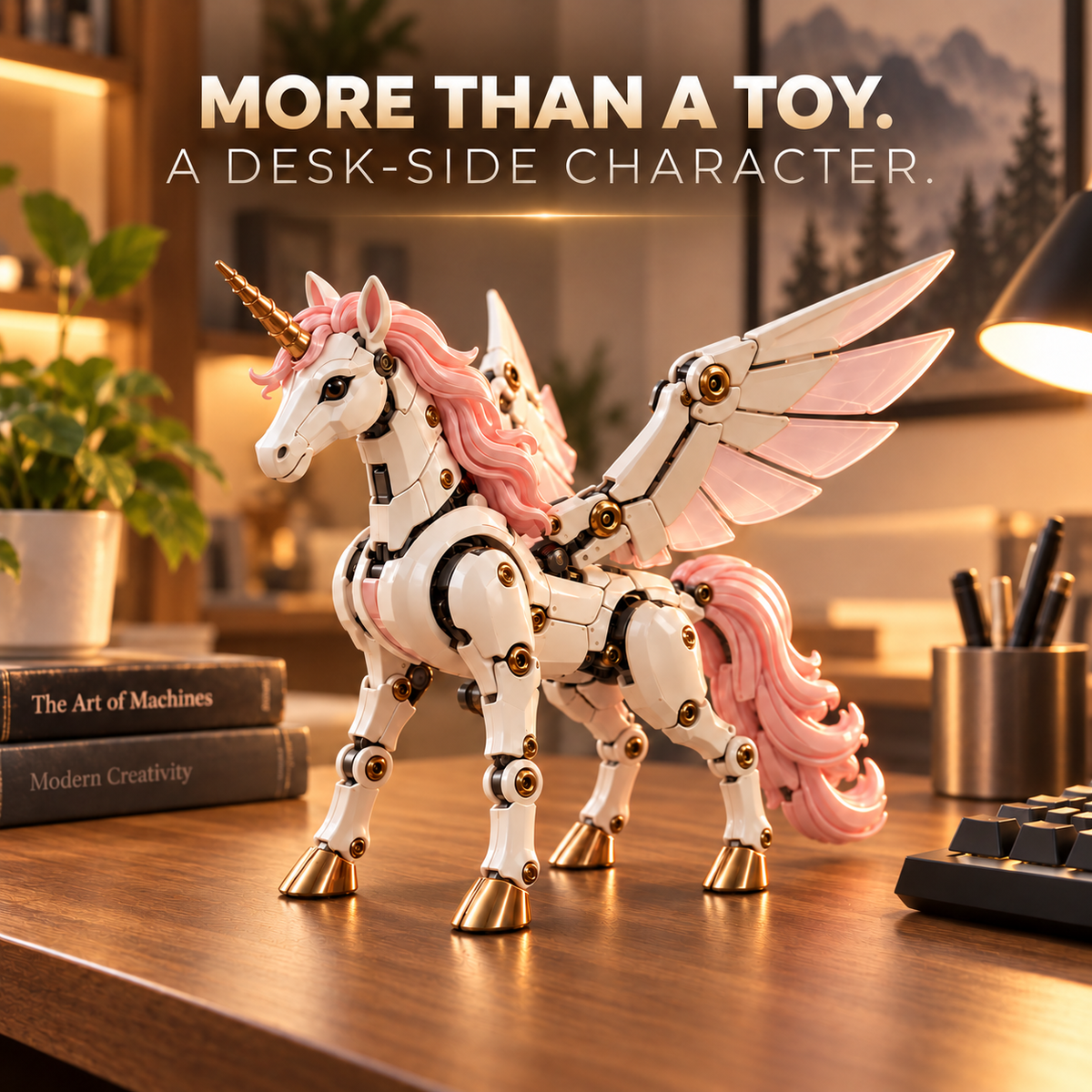 🦄 2-in-1 Transforming Mechanical Unicorn Egg – Winged Fantasy Figure!!!🔥